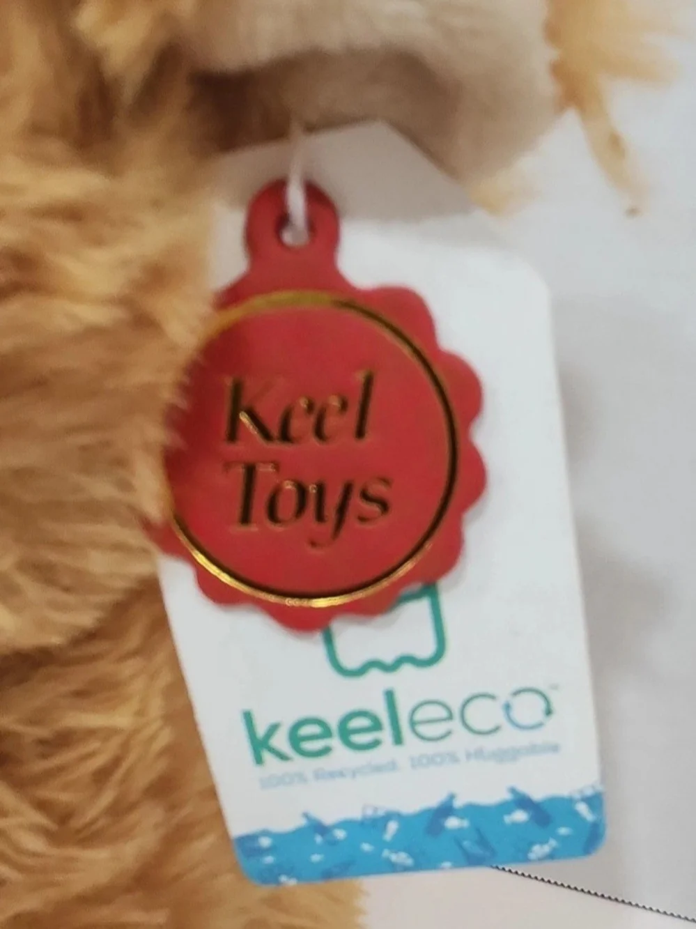 Keel Toys Shaggy Highland Cow Plush, NWT